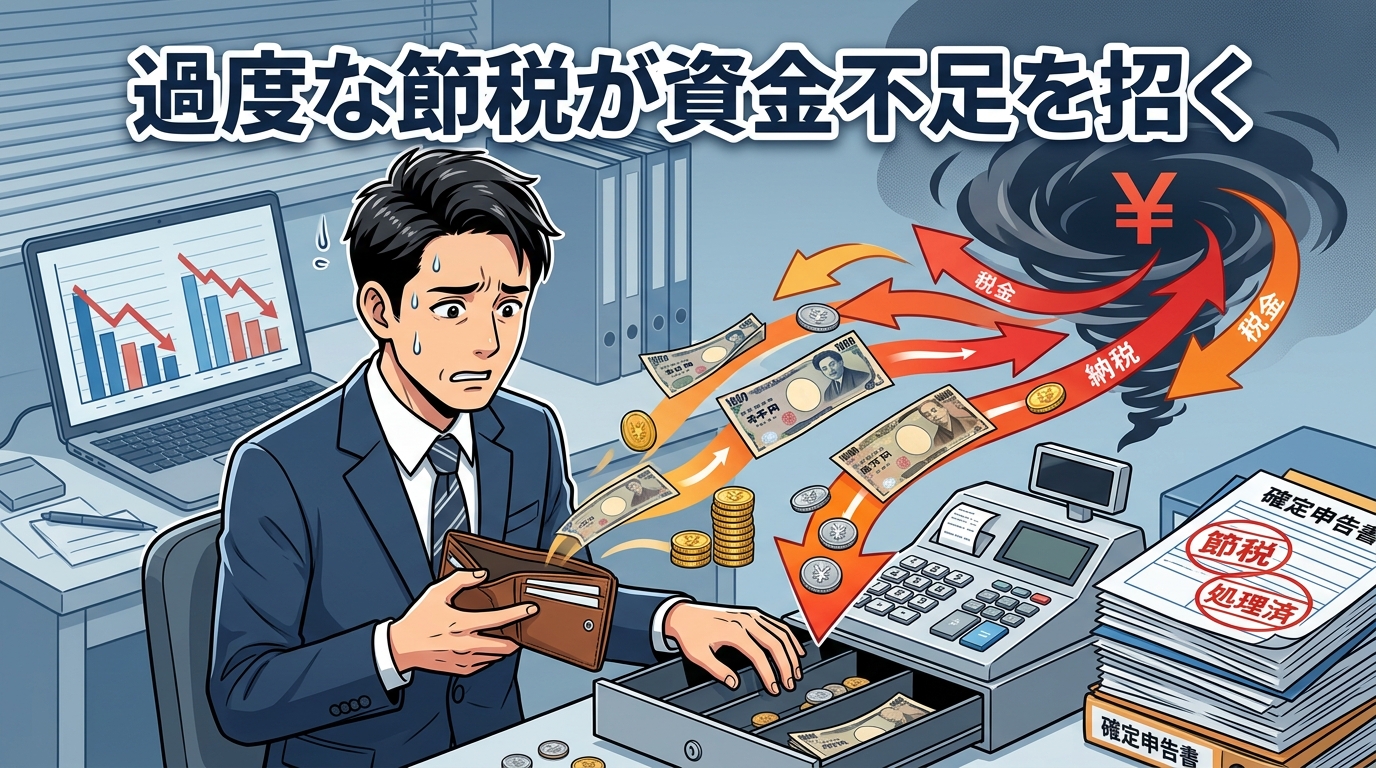 「節税」という大義名分で資金不足を招く本末転倒な失敗