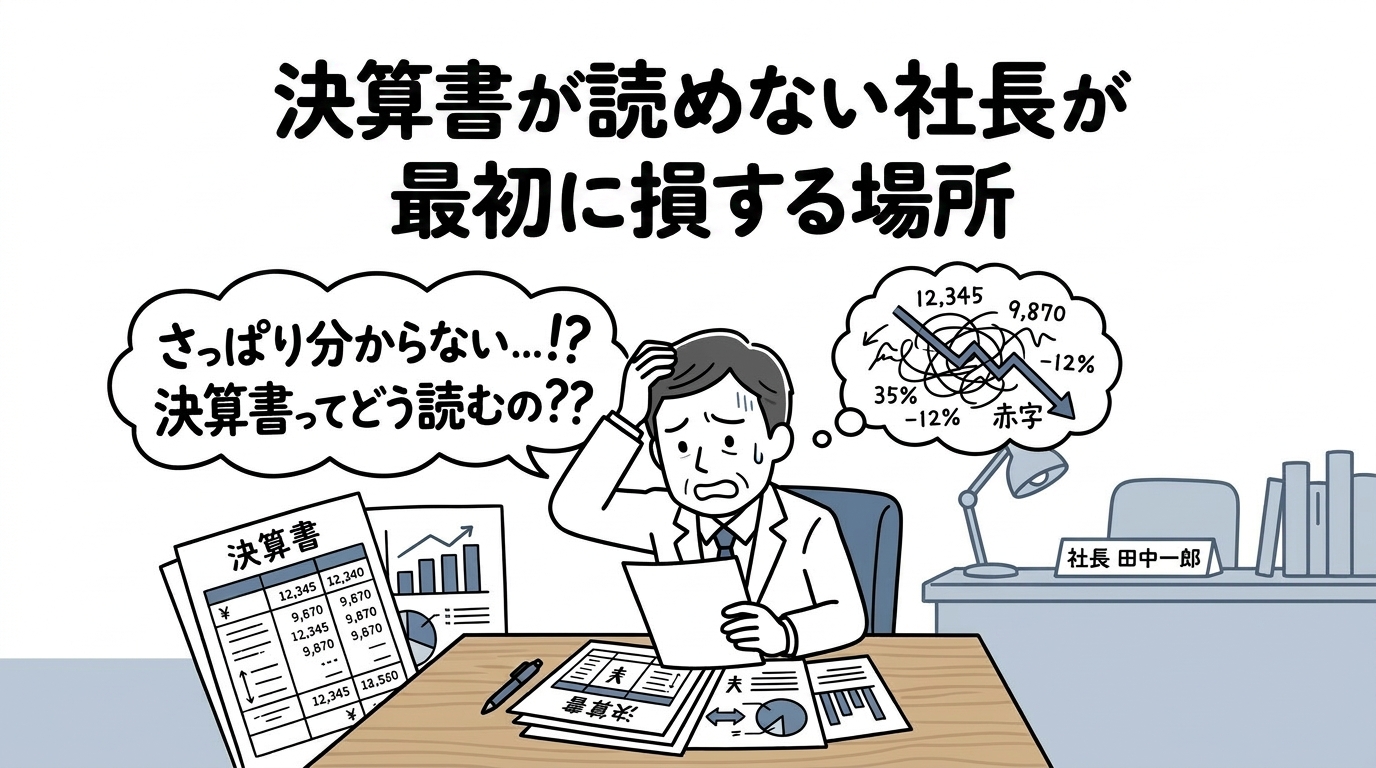 決算書が読めない社長が最初に損する場所